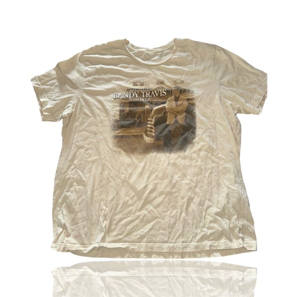 Randy Travis 35th Anniversary Storms Of Life Mens 35th Anniversary Tour Tee